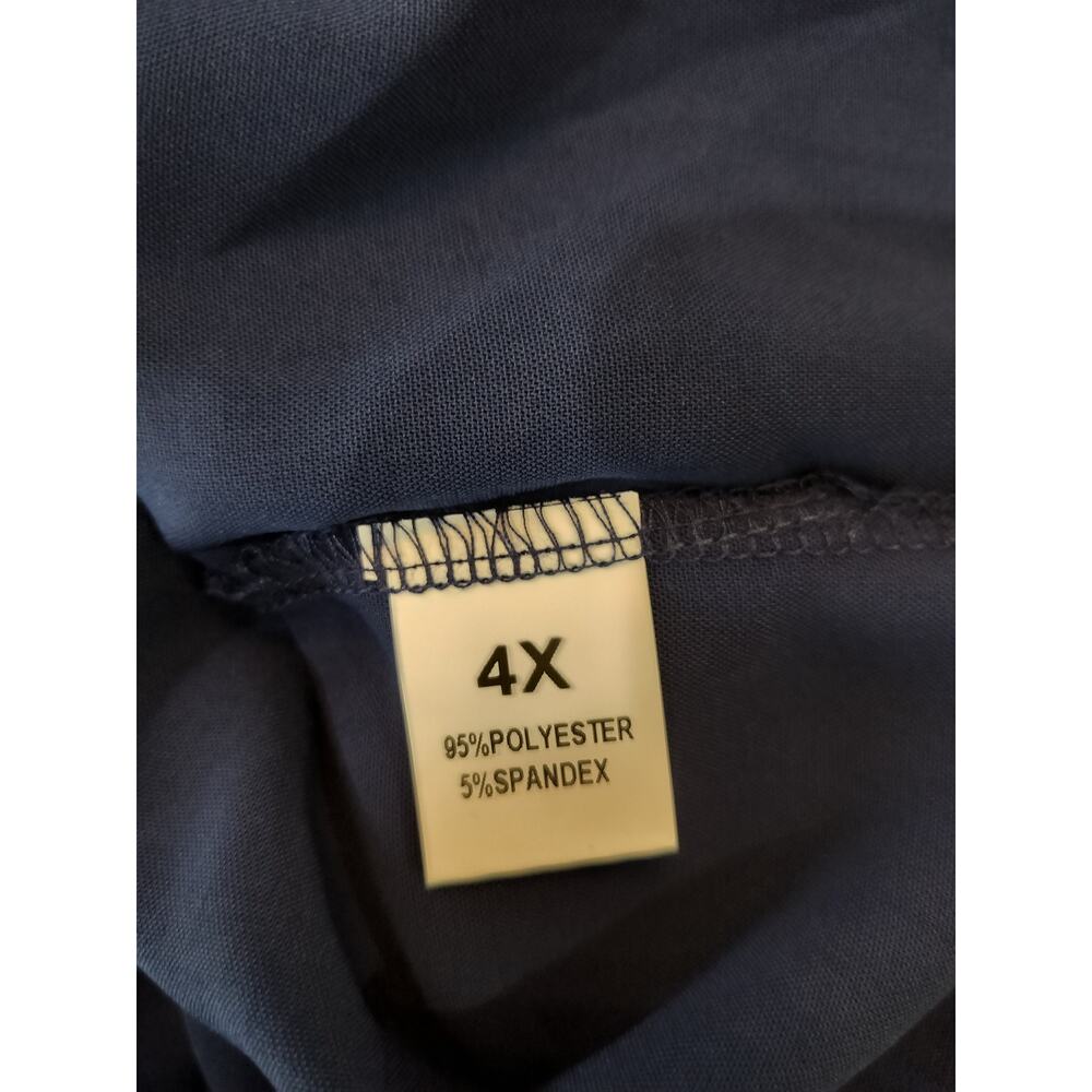 Dreamkue Plus 4X Navy Blue Cami Tank Embroidered Trim Spaghetti Strap - Picture 6 of 6